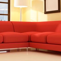 Tapicerías Leonesas sofá rojo