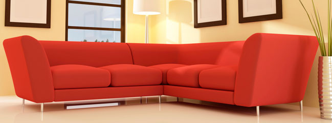 Tapicerías Leonesas sofá rojo